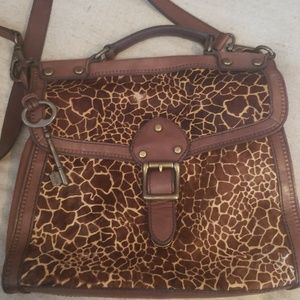 Fossil Giraffe crossbody